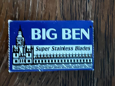 Box of stainless steel blades