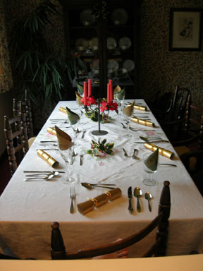 Boxing Day Dinner Table