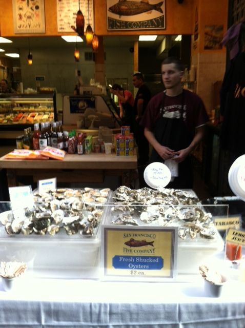 Fresh Shucked Oysters at the San Francisco Fish Company