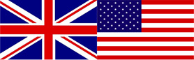 Union Jack and American Flag